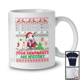 Christmas Tree Your Ornaments Are History; Merry X-mas Lovely Bull Terrier Santa; Family T-Shirt