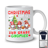 Christmas With My 2nd Grade Gnomies; Awesome X-mas Tree Three Gnomes; Teacher Group T-Shirt