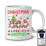 Christmas With My Pre-K Gnomies; Awesome X-mas Tree Three Gnomes; Teacher Group T-Shirt