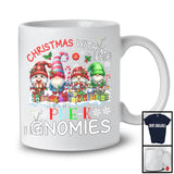 Christmas With My Pre-K Gnomies; Lovely Christmas Lights Four Gnomes; Teacher Squad T-Shirt