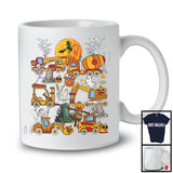 Construction Vehicle Collection, Awesome Halloween Excavator Crane Truck Pumpkin, Boys Family T-Shirt