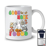 Cook More Foood; Horror Halloween Costume Boo Ghost Cooking Lover; Lunch Lady Group T-Shirt