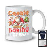 Cookie Baking Crew; Cheerful Christmas Tree Gingerbread Santa Baking; X-mas Baker Group T-Shirt