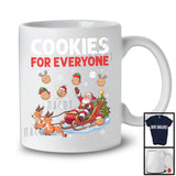 Cookies For Everyone; Amazing Christmas Santa Sleigh Taco; X-mas Tree Matching Food Lover T-Shirt