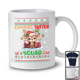 Cookies Taster Squad; Fantastic Christmas Lights Sweater Santa Reindeer Plaid; Baker Baking T-Shirt