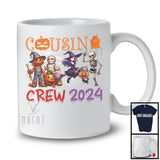 Cousin Crew 2024, Horror halloween Pumpkin Mummy Witch Skeleton Lover, Family Group T-Shirt