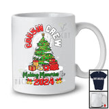 Cousin Crew Making Memories In 2024; Joyful Christmas Tree Moon; X-mas Family Group T-Shirt