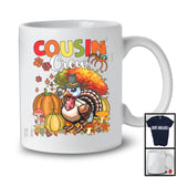 Cousin Crew Turkey; Adorable Thanksgiving Turkey Pumpkins Autumn; Cousin Family Group T-Shirt