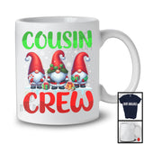 Cousin Crew; Adorable Christmas Three Gnomies Gnomes Lover; Matching Family Group T-Shirt