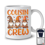 Cousin Crew; Adorable Thanksgiving Three Gnomies Gnomes Lover; Matching Family Group T-Shirt