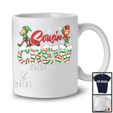 Cousin Crew, Lovely Christmas ELF Lover Snowing Around, Matching Family X-mas Group T-Shirt
