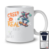 Creep It Real; Spooky Halloween Costume Zombie Skateboarding Lover; Family Group T-Shirt