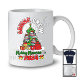 Cruise Crew Making Memories In 2024; Joyful Christmas Tree Moon; X-mas Family Group T-Shirt