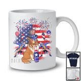 Cute Sheltie Drinking Beer, Joyful 4th Of July American Flag, Matching Patriotic Family T-Shirt