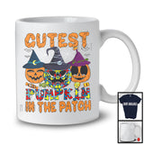 Cutest Pumpkin In The Patch, Humorous Halloween Three Puzzle Pumpkins, Autism Awareness T-Shirt