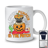 Cutest Pumpkin In The Patch; Lovely Halloween Pug In Carved Pumpkin; Family Group T-Shirt