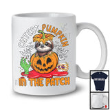 Cutest Pumpkin In The Patch; Lovely Halloween Sloth In Carved Pumpkin; Family Group T-Shirt