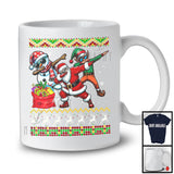 Dabbing Snowman Santa Elf, Lovely Christmas Sweater Snow Around, X-mas Family Group T-Shirt