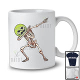 Dabbing Tennis Skeleton, Creepy Halloween Costume Skeleton Cosplay, Sport Player Team T-Shirt