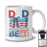 Dad Could Use A Beer, Sarcastic 4th Of July American Flag Beer, Drinking Drunker Family T-Shirt