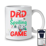 Dad Is My Name Spoiling Is My Game, Humorous Christmas Santa Gaming, Gamer Family T-Shirt