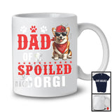 Dad Of A Spoiled Corgi, Awesome Father's Day Puppy Sunglasses, Matching Family Group T-Shirt