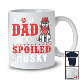 Dad Of A Spoiled Husky, Awesome Father's Day Puppy Sunglasses, Matching Family Group T-Shirt