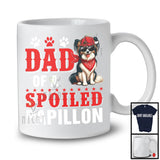 Dad Of A Spoiled Papillon, Awesome Father's Day Puppy Sunglasses, Matching Family Group T-Shirt