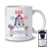 Dad Of An Awesome Fireworks Director, Lovely 4th Of July American Flag, Family Patriotic T-Shirt