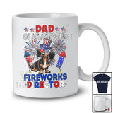 Dad Of An Awesome Fireworks Director, Lovely 4th Of July Dachshund, Fireworks Patriotic T-Shirt