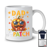 Dad Of The Patch; Adorable Thanksgiving Pumpkin Face; Fall Leaves Family Group T-Shirt