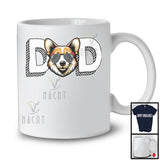 Dad, Adorable Father's Day Corgi Owner Lover Sunglasses, Daddy Family Group T-Shirt