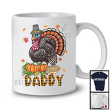 Daddy; Awesome Thanksgiving Plaid Turkey Lover Pumpkins; Matching Family Group T-Shirt