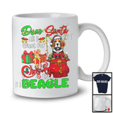 Dear Santa All I Want For Christmas Is A Beagle; Joyful X-mas Lights Snowing; Family T-Shirt