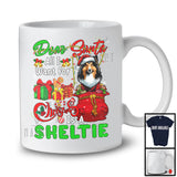 Dear Santa All I Want For Christmas Is A Sheltie; Joyful X-mas Lights Snowing; Family T-Shirt