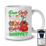 Dear Santa All I Want For Christmas Is A Whippet; Joyful X-mas Lights Snowing; Family T-Shirt