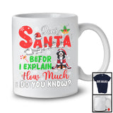 Dear Santa Before I Explain; Wonderful Christmas Bernedoodle Santa Naughty; Snowing Family T-Shirt