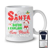 Dear Santa Before I Explain; Wonderful Christmas Maltipoo Santa Naughty; Snowing Family T-Shirt