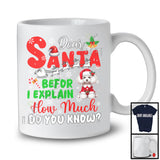 Dear Santa Before I Explain; Wonderful Christmas Poodle Santa Naughty; Snowing Family T-Shirt