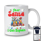 Dear Santa I Can Explain; Fantastic Christmas Lights Three Macaws Owner; Snowing T-Shirt