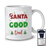 Dear Santa I Tried To Be Good Take After My Dad; Joyful Plaid Christmas Santa; Family Group T-Shirt