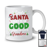 Dear Santa I Tried To Be Good Take After My Grandma; Joyful Plaid Christmas Santa; Family Group T-Shirt