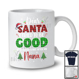 Dear Santa I Tried To Be Good Take After My Nana; Joyful Plaid Christmas Santa; Family Group T-Shirt