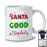 Dear Santa I Tried To Be Good Take After My Stepdad; Joyful Plaid Christmas Santa; Family Group T-Shirt