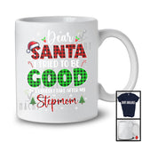 Dear Santa I Tried To Be Good Take After My Stepmom; Joyful Plaid Christmas Santa; Family Group T-Shirt