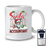 Dear Santa I Was Accountant; Humorous Christmas Plaid Cute Reindeer; Accountant Family Group T-Shirt