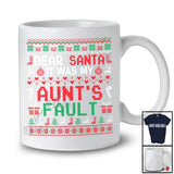 Dear Santa It Was My Aunt's Fault; Amusing Christmas Family Sweater; Pajama X-mas Group T-Shirt