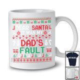 Dear Santa It Was My Dad's Fault; Amusing Christmas Family Sweater; Pajama X-mas Group T-Shirt