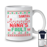 Dear Santa It Was My Nana's Fault; Amusing Christmas Family Sweater; Pajama X-mas Group T-Shirt