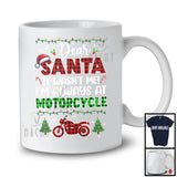 Dear Santa It Wasn't Me Always At Motorcycle; Fantastic Christmas Plaid; Biker X-mas Family Group T-Shirt